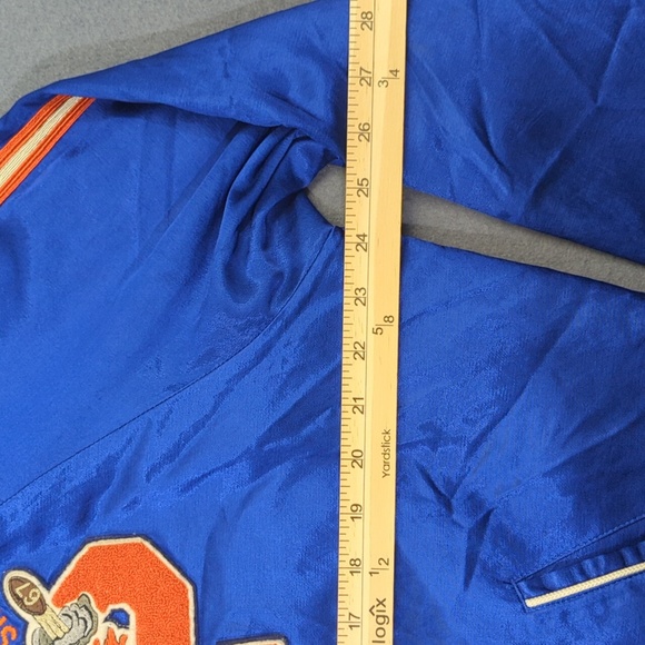 Polo Ralph Lauren Jacket Men's L Blue Satin Ralph's Tigers Varsity Letterman P - Picture 6 of 15